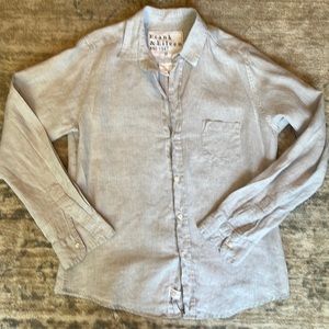 Frank & Eileen linen button up shirt “Barry” size Medium costal grandmother!